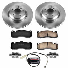 Power Stop KOE6004 Autospecialty 1-Click Daily Driver Plain Rotor Front Brake Kit for 2011-2013 BMW 135I product image