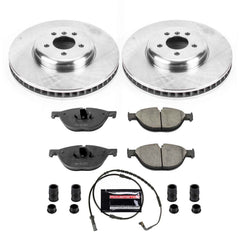 Power Stop KOE6012 Autospecialty 1-Click Daily Driver Plain Rotor Front Brake Kit for 2009 BMW 750I product image