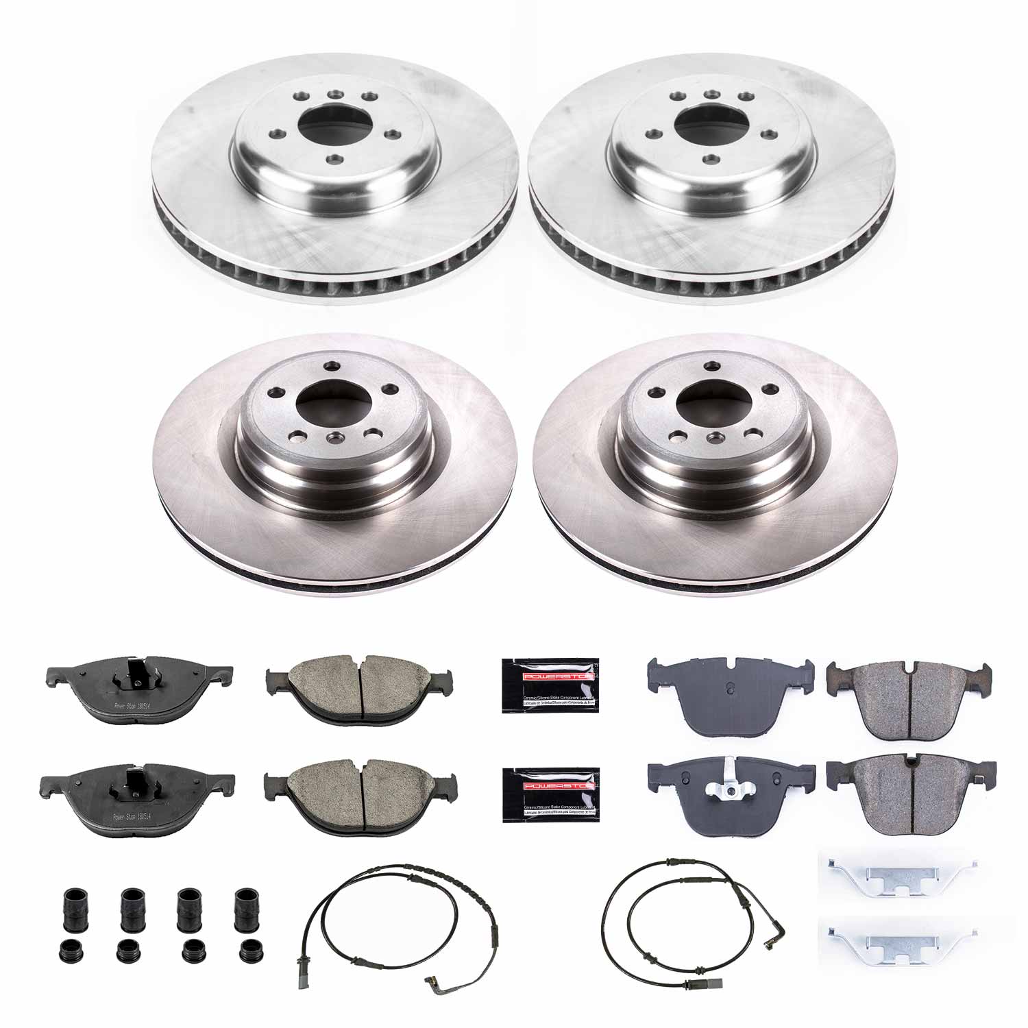 Power Stop KOE6013 Autospecialty 1-Click Daily Driver Front And Rear Brake Kit for 2009 BMW 750I product image