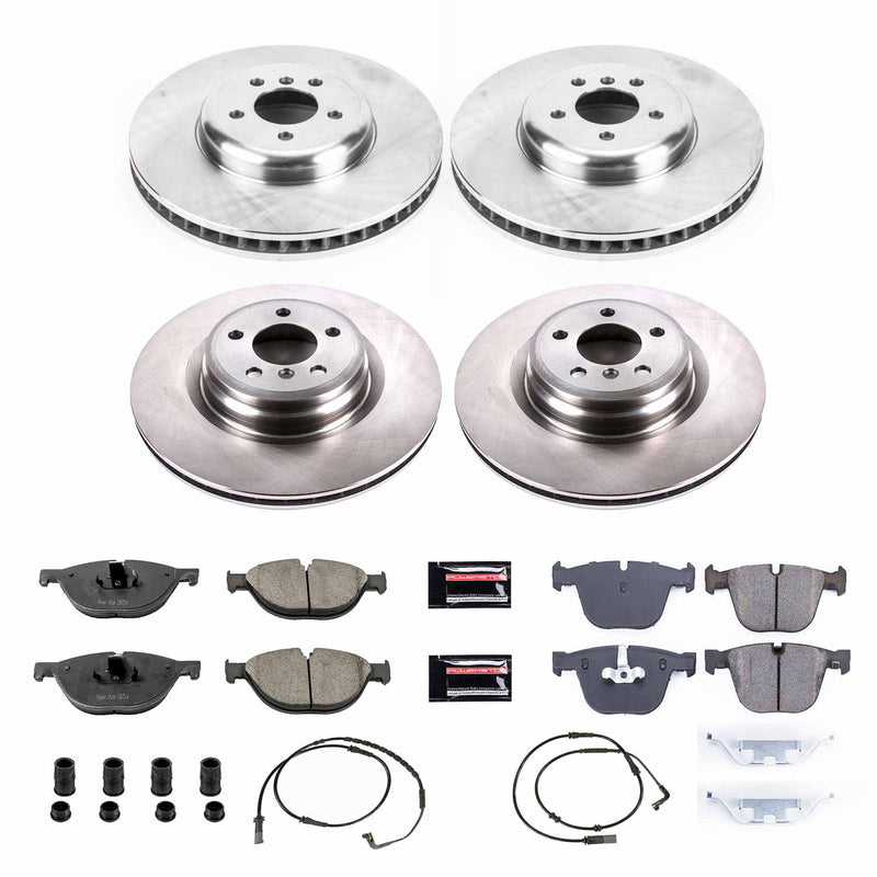 Power Stop KOE6013 Autospecialty 1-Click Daily Driver Front And Rear Brake Kit for 2009 BMW 750I product image