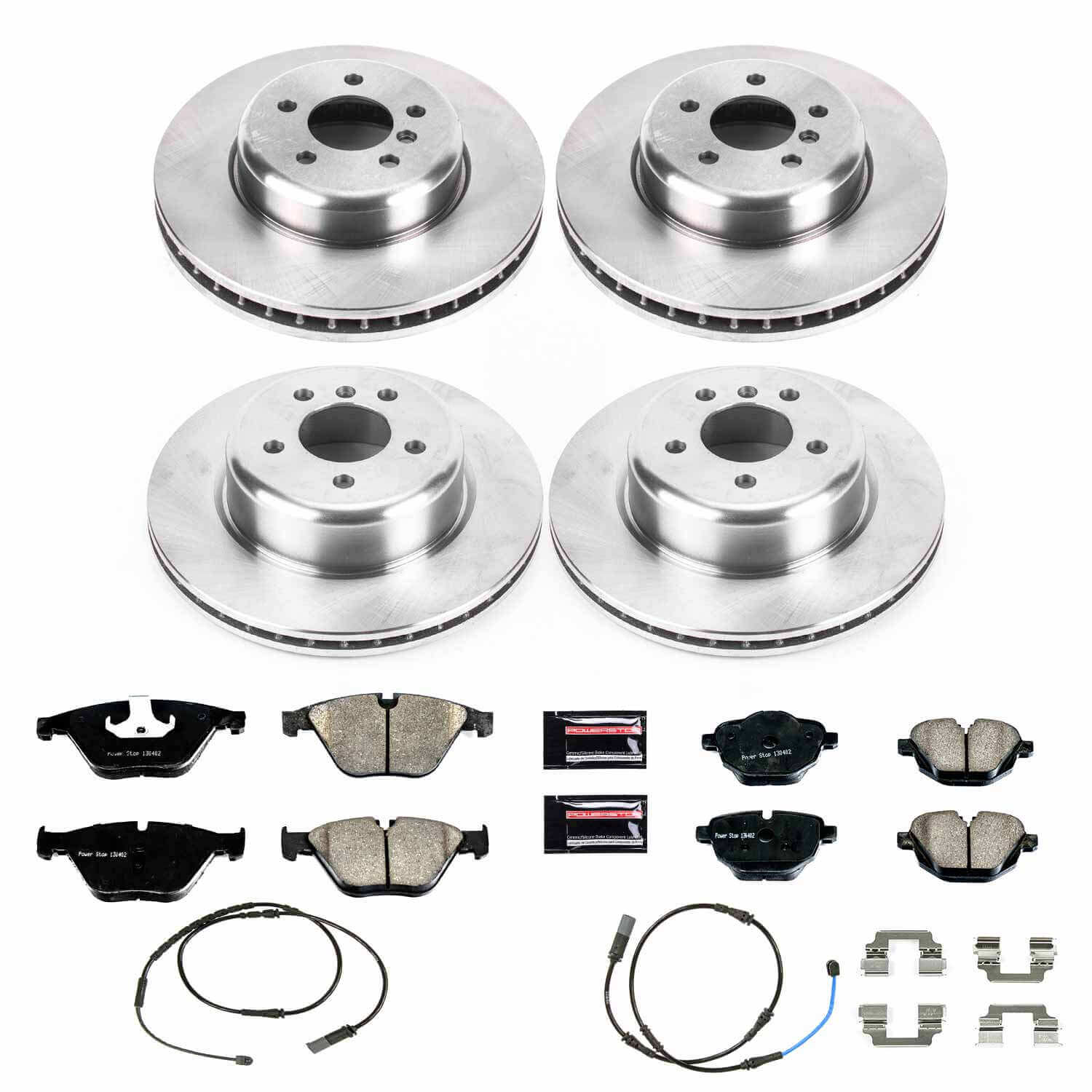 Power Stop KOE6023 Autospecialty 1-Click Daily Driver Front And Rear Brake Kit for 2011-2016 BMW 535D product image
