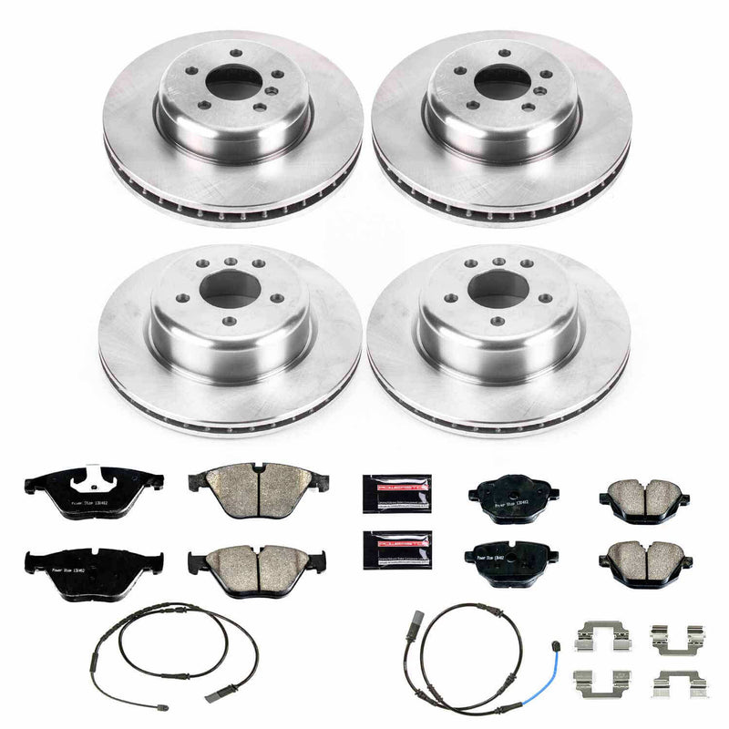 Power Stop KOE6023 Autospecialty 1-Click Daily Driver Front And Rear Brake Kit for 2011-2016 BMW 535D product image