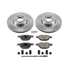 Power Stop KOE6026 Autospecialty 1-Click Daily Driver Plain Rotor Front Brake Kit for 2010-2019 BMW 535I GT product image
