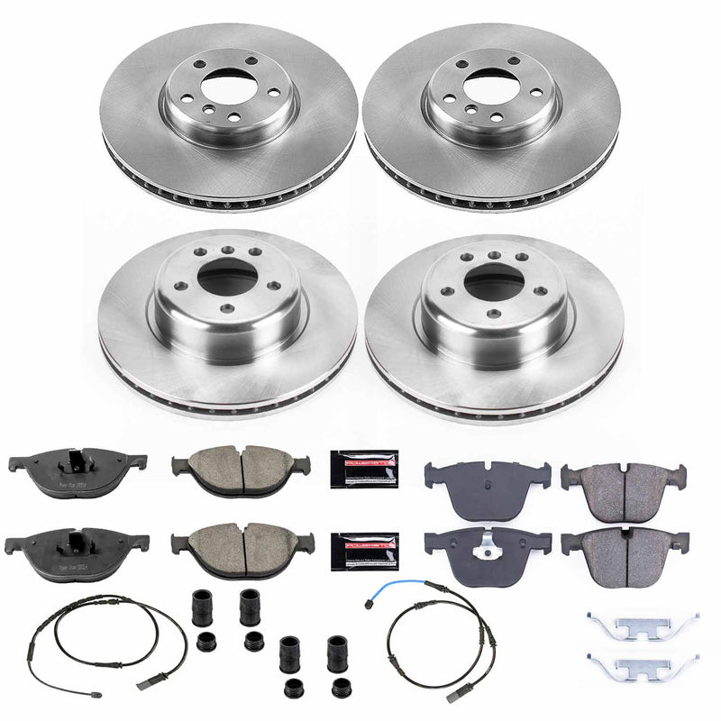 Power Stop KOE6027 Autospecialty 1-Click Daily Driver Front And Rear Brake Kit for 2010-2017 BMW 535I GT product image