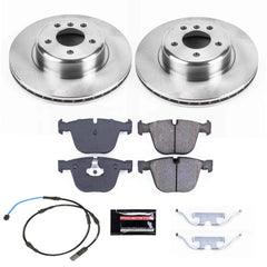 Power Stop KOE6035 Autospecialty 1-Click Daily Driver Plain Rotor Rear Brake Kit for 2010-2017 BMW 535I GT product image