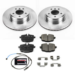 Power Stop KOE6037 Autospecialty 1-Click Daily Driver Plain Rotor Rear Brake Kit for 2011-2019 BMW 550I product image