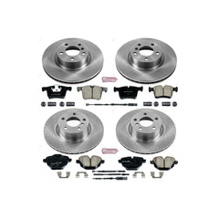 Power Stop KOE6039 Autospecialty 1-Click Daily Driver Front And Rear Brake Kit for 2011-2018 BMW X3 product image