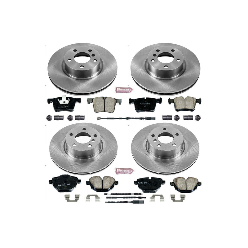 Power Stop KOE6039 Autospecialty 1-Click Daily Driver Front And Rear Brake Kit for 2011-2018 BMW X3 product image