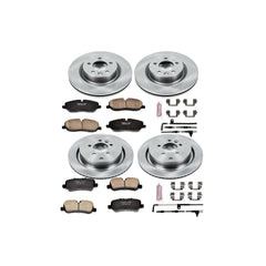 Power Stop KOE6048 Autospecialty - 1-Click Daily Driver Brake Kits (Front And Rear) for 2006-2009 Land Rover Range Rover Sport product image