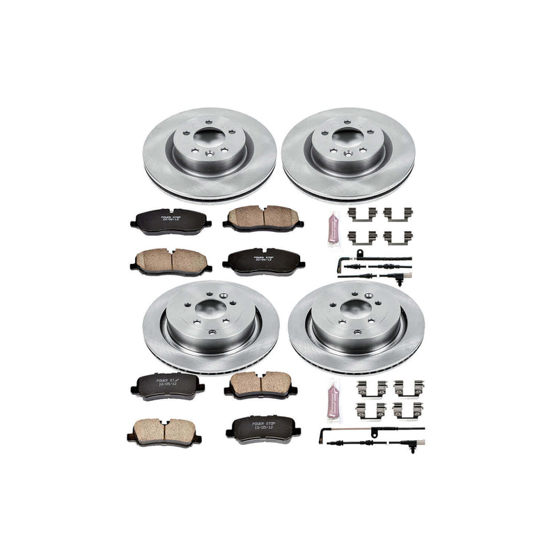 Power Stop KOE6048 Autospecialty - 1-Click Daily Driver Brake Kits (Front And Rear) for 2006-2009 Land Rover Range Rover Sport product image