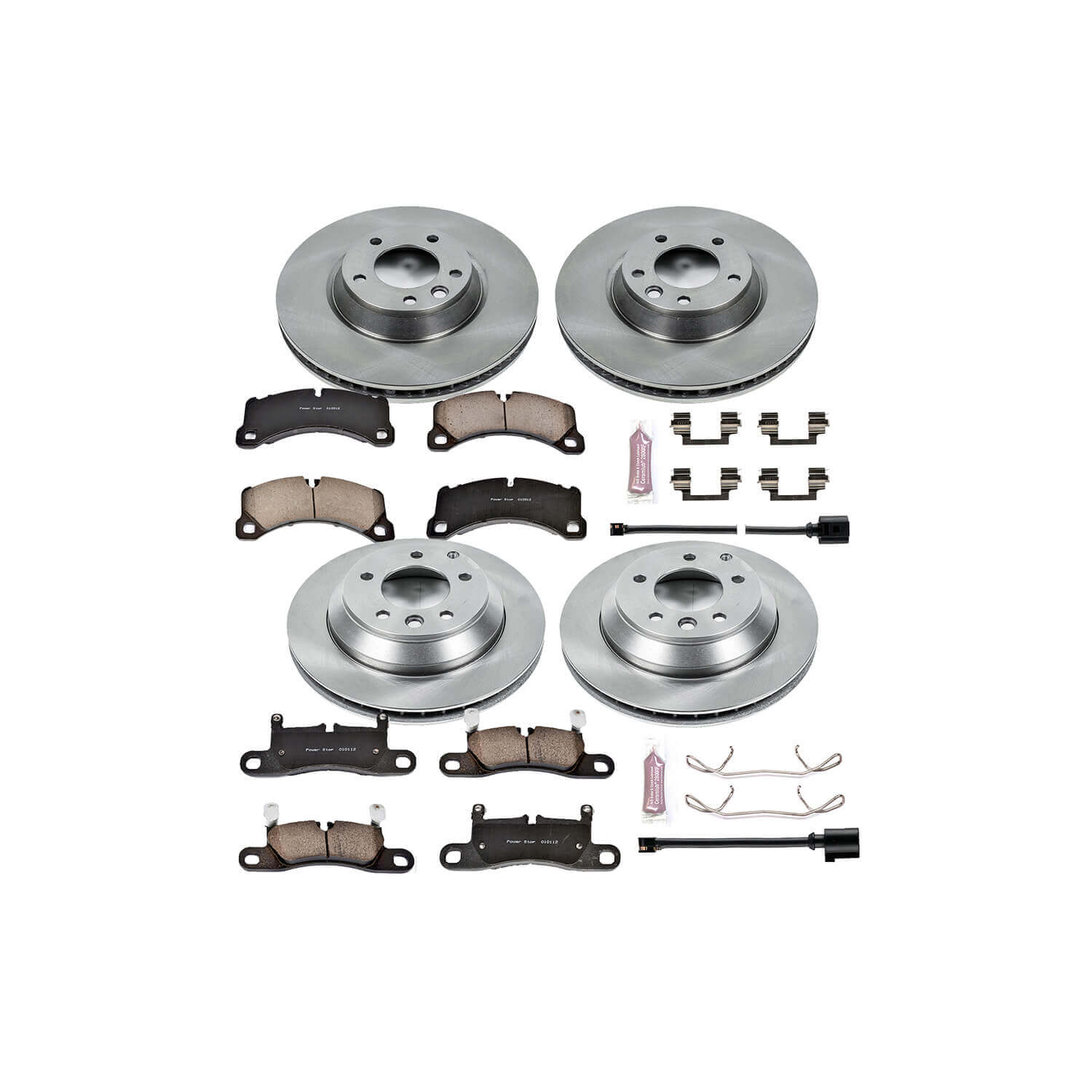 Power Stop KOE6050 Autospecialty - 1-Click Daily Driver Brake Kits (Front And Rear) for 2011-2013 Porsche Cayenne product image