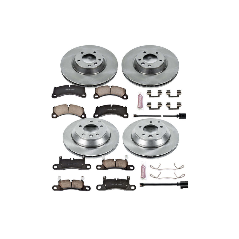 Power Stop KOE6050 Autospecialty - 1-Click Daily Driver Brake Kits (Front And Rear) for 2011-2013 Porsche Cayenne product image