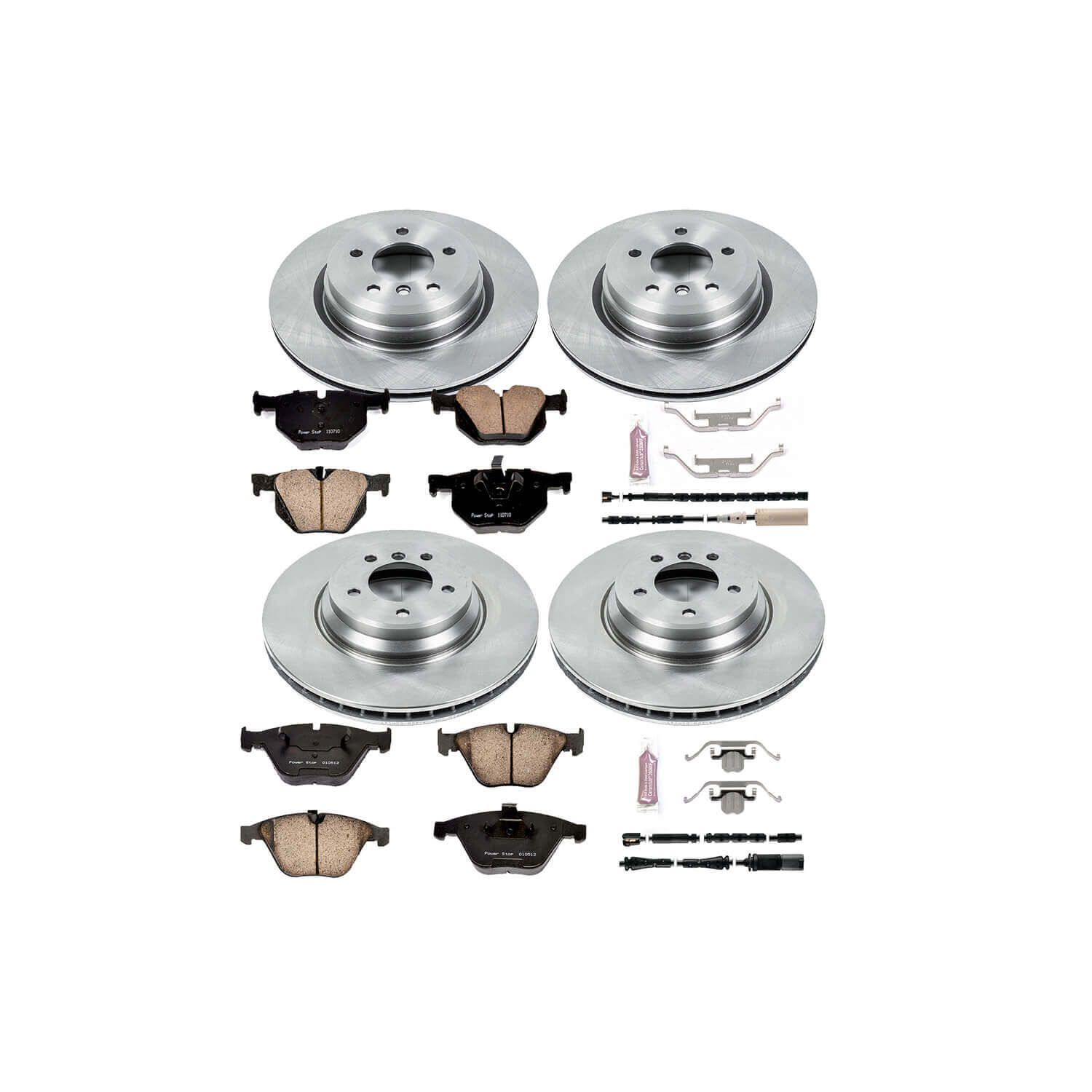 Power Stop KOE6057 Autospecialty - 1-Click Daily Driver Brake Kits (Front And Rear) for 2011-2013 BMW 335D product image