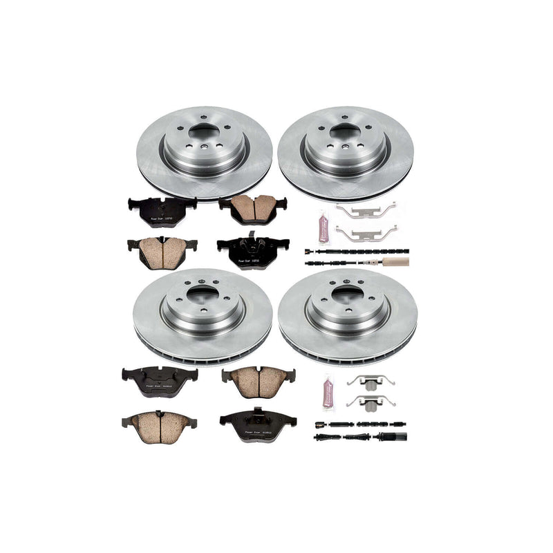 Power Stop KOE6057 Autospecialty - 1-Click Daily Driver Brake Kits (Front And Rear) for 2011-2013 BMW 335D product image