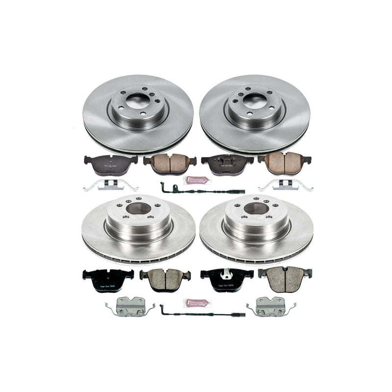 Power Stop KOE6060 Autospecialty - 1-Click Daily Driver Brake Kits (Front And Rear) for 2007-2010 BMW X5 product image