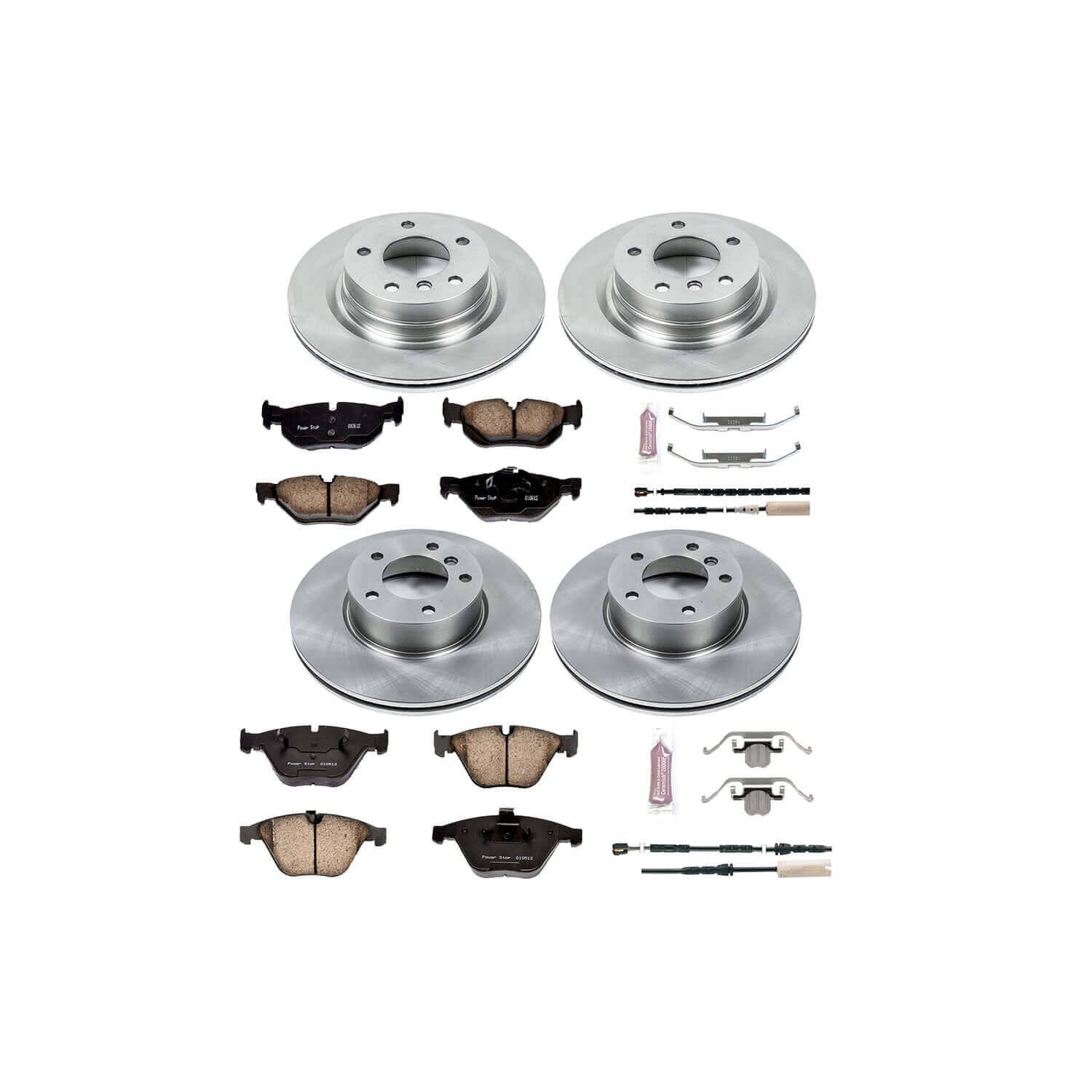 Power Stop KOE6072 Autospecialty - 1-Click Daily Driver Brake Kits (Front And Rear) for 2011-2013 BMW 328I product image