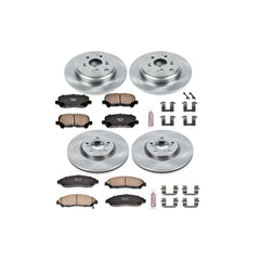 Power Stop KOE6084 Autospecialty - 1-Click Daily Driver Brake Kits (Front And Rear) for 2012-2015 Honda Pilot product image