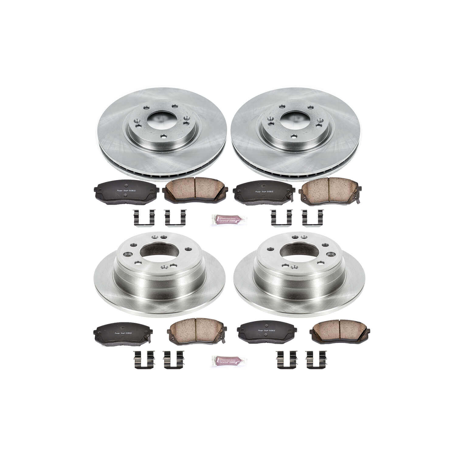 Power Stop KOE6088 Autospecialty - 1-Click Daily Driver Brake Kits (Front And Rear) for 2012-2016 Hyundai Tucson product image