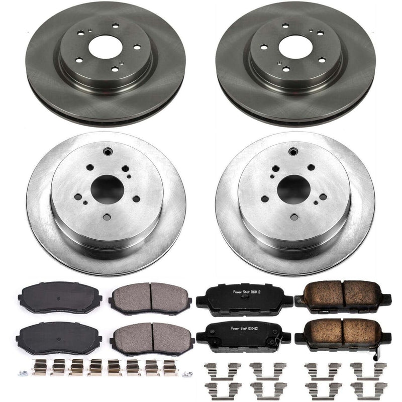 Power Stop KOE6090 Autospecialty 1-Click Daily Driver Front And Rear Pad And Rotor Kit for 2009-2013 Suzuki Grand Vitara product image