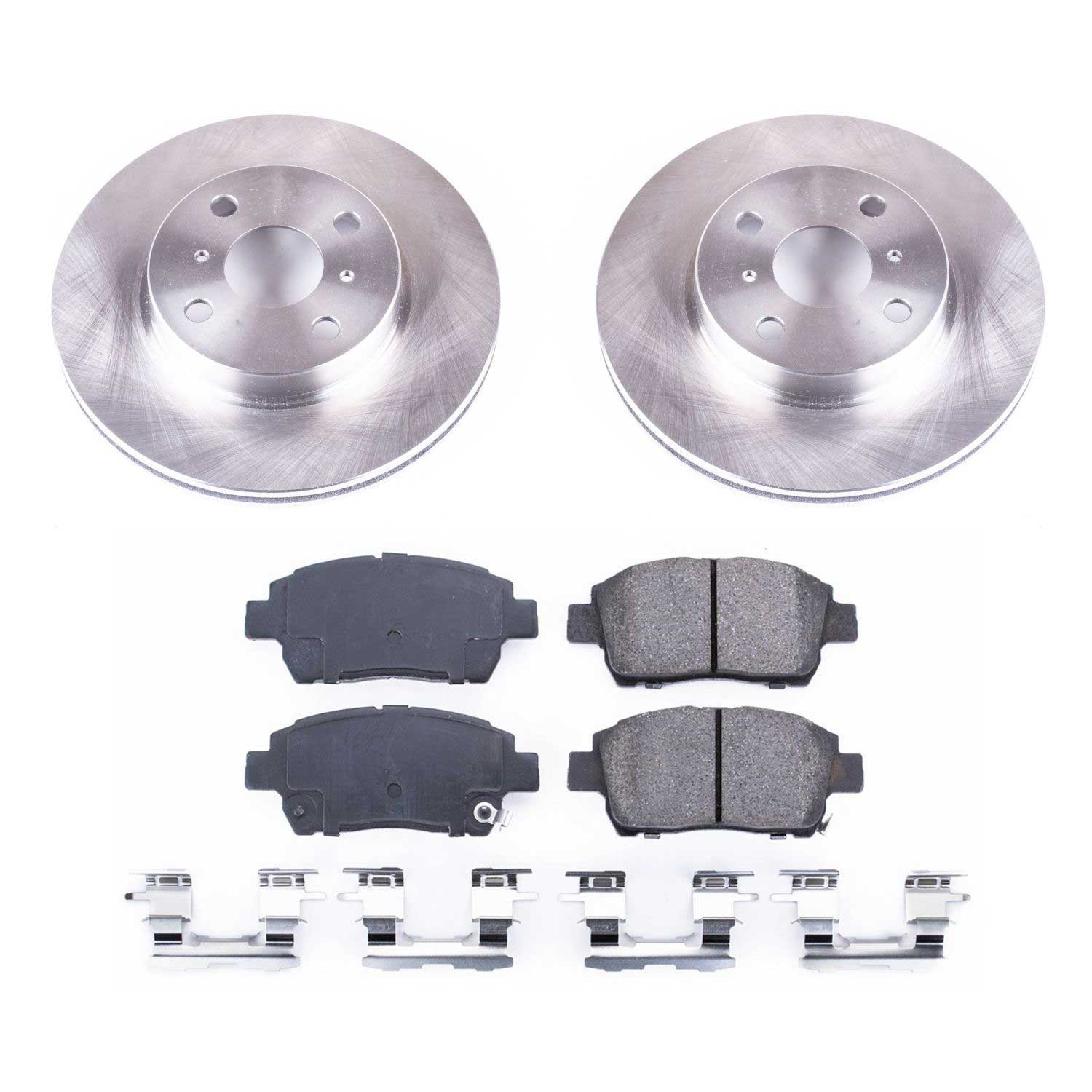 Power Stop KOE6098 Autospecialty 1-Click Daily Driver Front Brake Kit for 2012-2015 Scion Iq product image