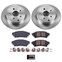 Power Stop KOE6099 Autospecialty 1-Click Daily Driver Plain Rotor Rear Brake Kit for 2012-2019 Toyota Mirai product image