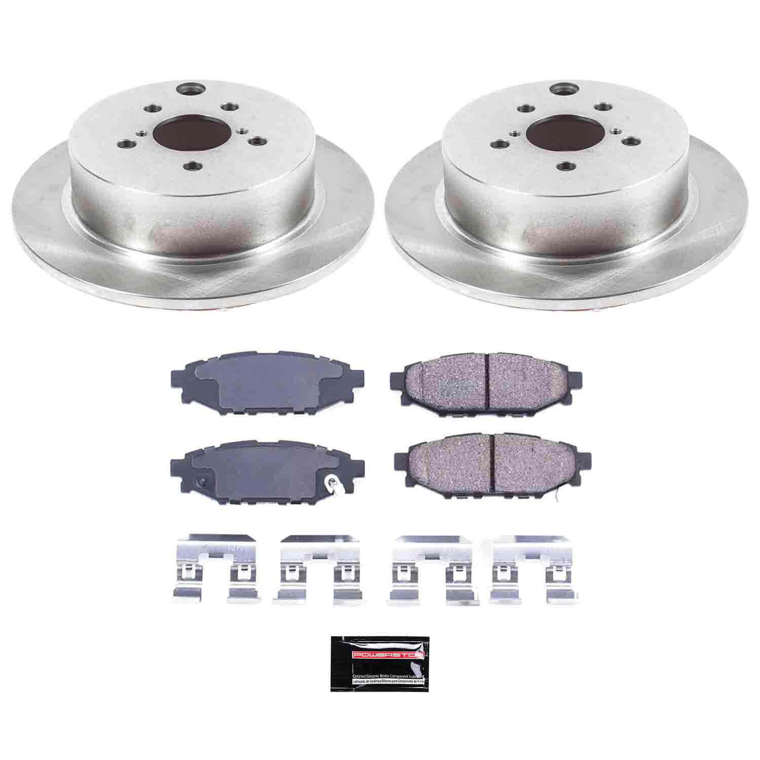 Power Stop KOE6107 Autospecialty - 1-Click Daily Driver Brake Kits (Rear) for 2012-2023 Subaru Forester product image