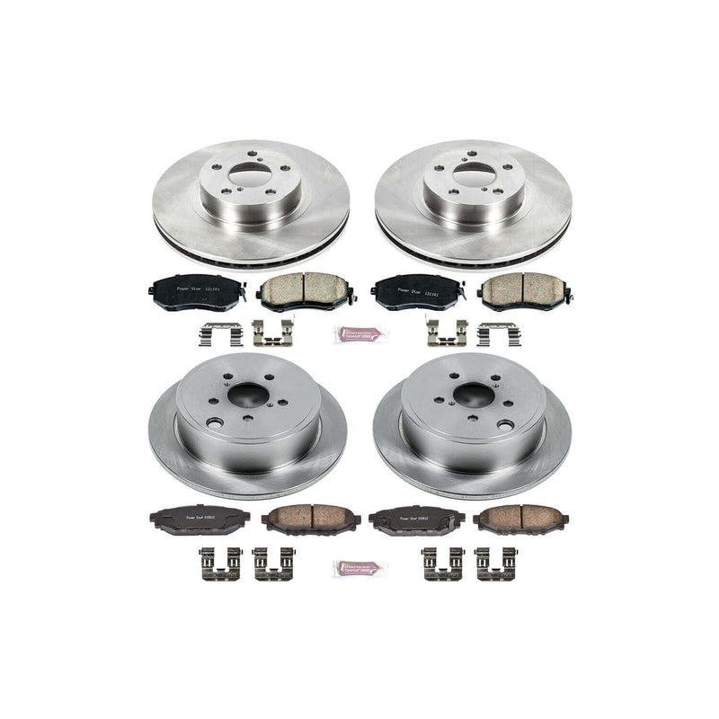 Power Stop KOE6112 Autospecialty - 1-Click Daily Driver Brake Kits (Front And Rear) for 2011-2016 Subaru Brz product image