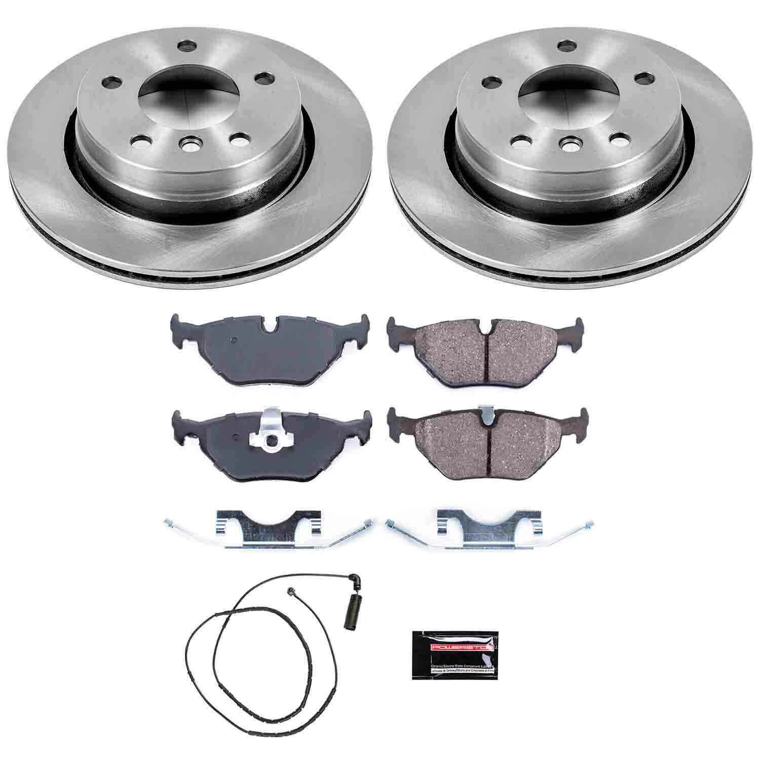Power Stop KOE613 Autospecialty - 1-Click Daily Driver Brake Kits (Rear) for 1999-2000 BMW 323CI product image