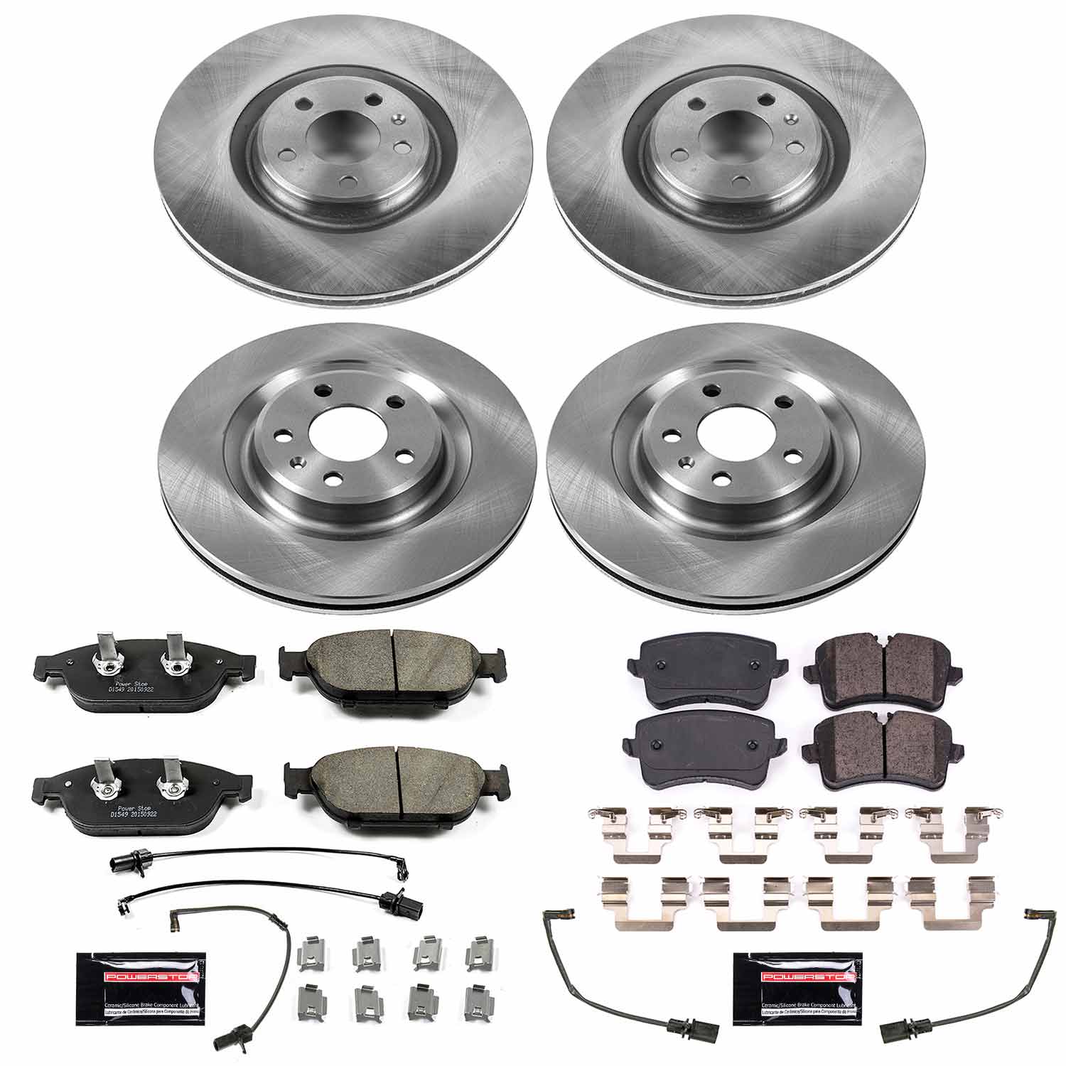 Power Stop KOE6132 Autospecialty 1-Click Daily Driver Front And Rear Brake Kit for 2012 Audi A7 Quattro product image