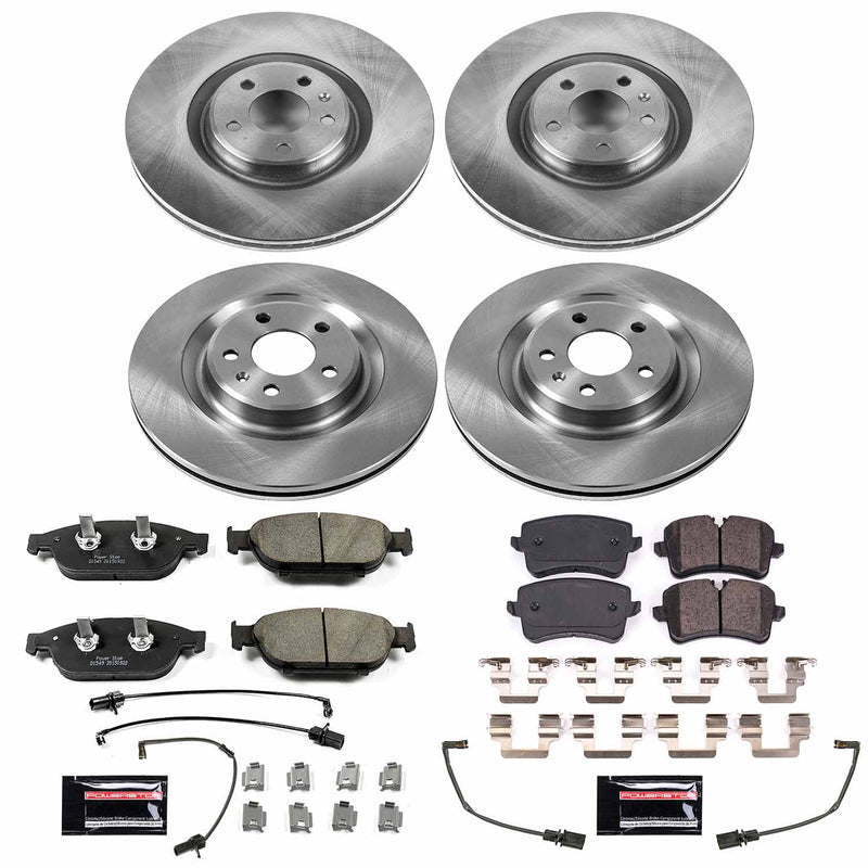 Power Stop KOE6132 Autospecialty 1-Click Daily Driver Front And Rear Brake Kit for 2012 Audi A7 Quattro product image