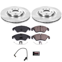Power Stop KOE6133 Autospecialty - 1-Click Daily Driver Brake Kits (Front) for 2011-2017 Audi A4 product image