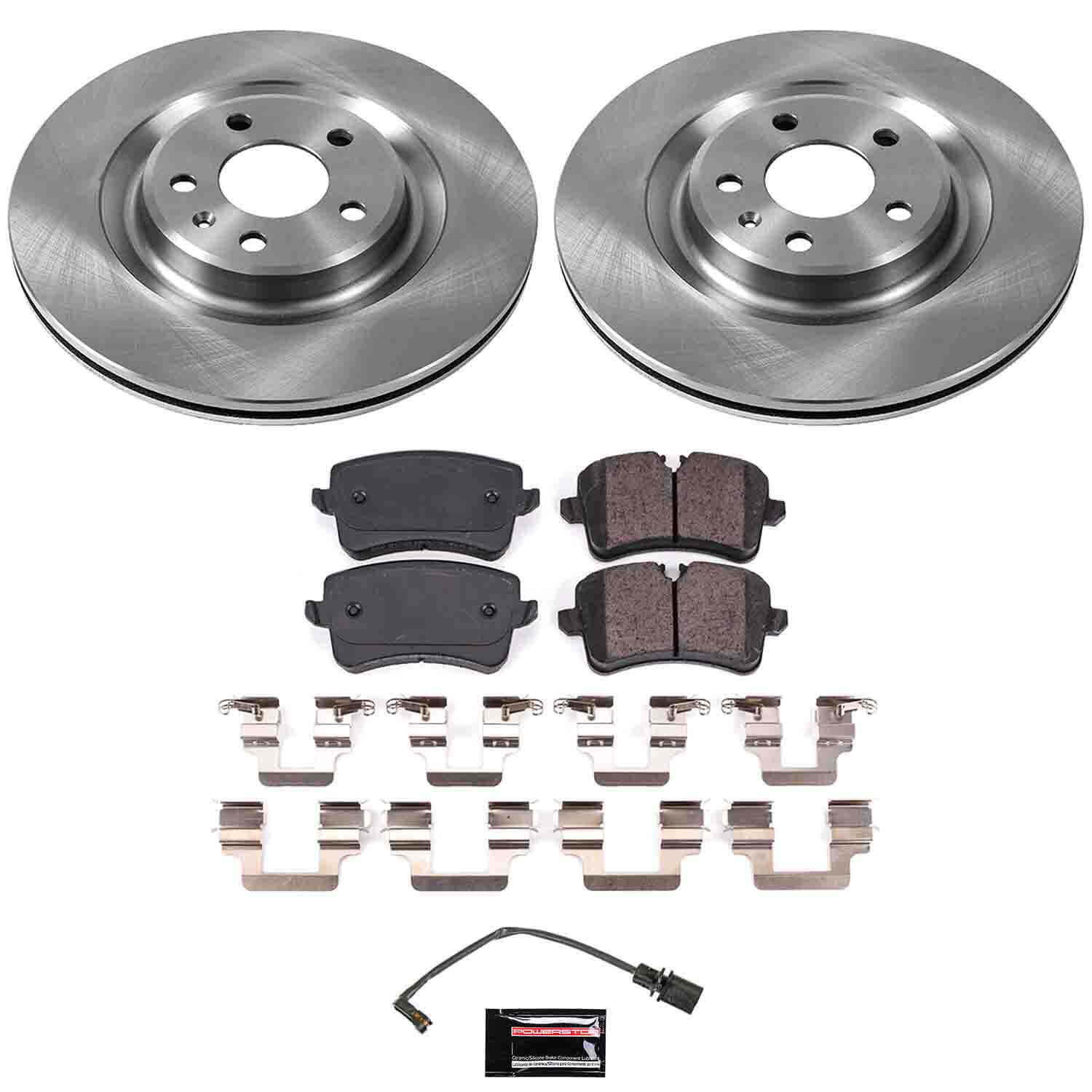 Power Stop KOE6139 Autospecialty 1-Click Daily Driver Plain Rotor Rear Brake Kit for 2012-2018 Audi A6 product image