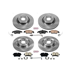 Power Stop KOE6141 Autospecialty 1-Click Daily Driver Front And Rear Brake Kit for 2014-2015 Audi A6 product image