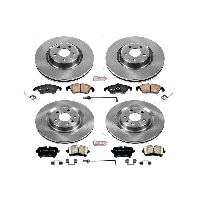 Power Stop KOE6141 Autospecialty 1-Click Daily Driver Front And Rear Brake Kit for 2014-2015 Audi A6 product image