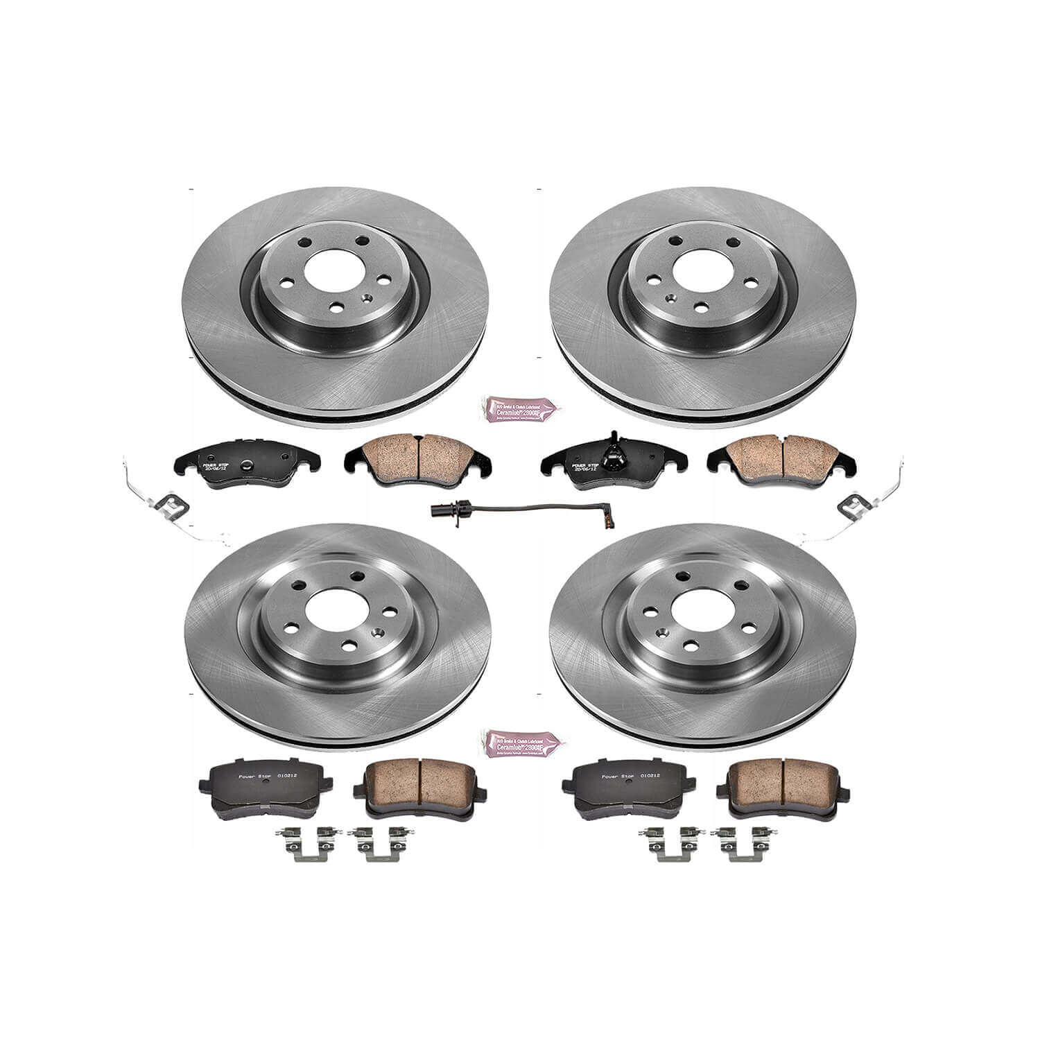 Power Stop KOE6143 Autospecialty 1-Click Daily Driver Front And Rear Brake Kit for 2012-2017 Audi Q5 product image