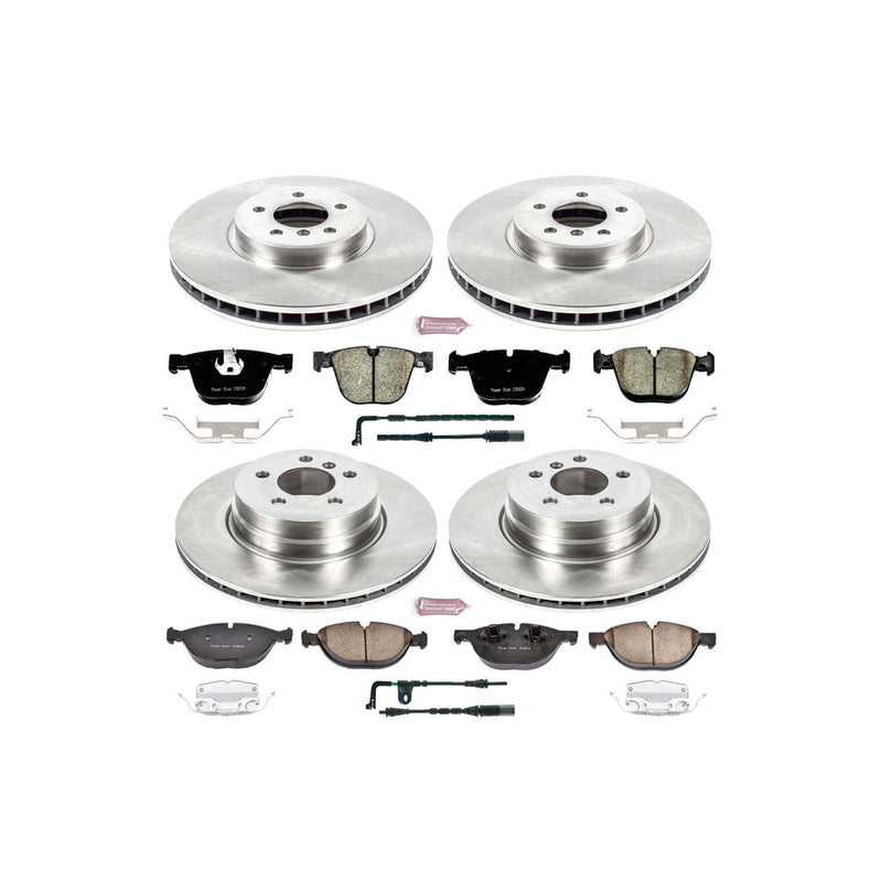 Power Stop KOE6145 Autospecialty - 1-Click Daily Driver Brake Kits (Front And Rear) for 2008-2009 BMW X6 product image