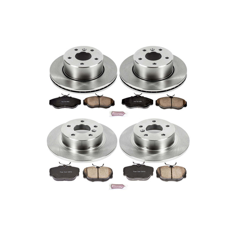 Power Stop KOE6153 Autospecialty - 1-Click Daily Driver Brake Kits (Front And Rear) for 1999-2004 Land Rover Discovery product image
