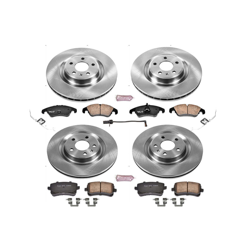 Power Stop KOE6155 Autospecialty 1-Click Daily Driver Front And Rear Brake Kit for 2011 Audi S4 product image