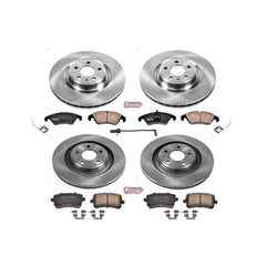 Power Stop KOE6157 Autospecialty 1-Click Daily Driver Front And Rear Brake Kit for 2008-2011 Audi S4 product image