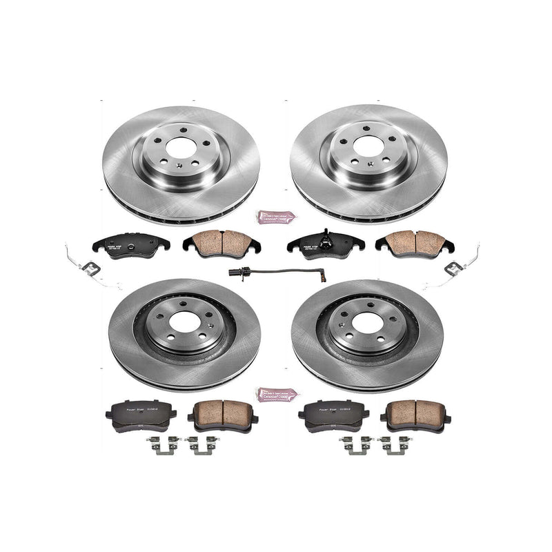 Power Stop KOE6157 Autospecialty 1-Click Daily Driver Front And Rear Brake Kit for 2008-2011 Audi S4 product image
