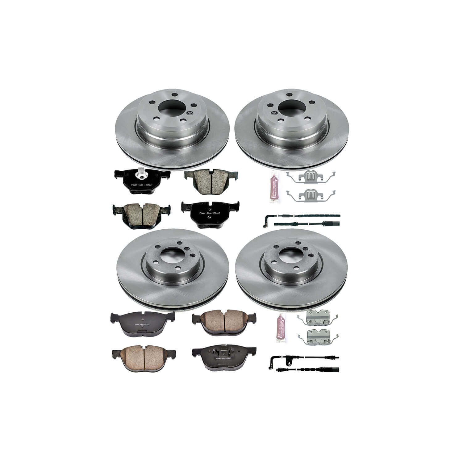 Power Stop KOE6162 Autospecialty - 1-Click Daily Driver Brake Kits (Front And Rear) for 2009-2010 BMW X5 product image