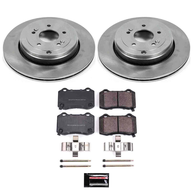 Power Stop KOE6165 Autospecialty - 1-Click Daily Driver Brake Kits (Rear) for 2010-2016 Hyundai Genesis Coupe product image