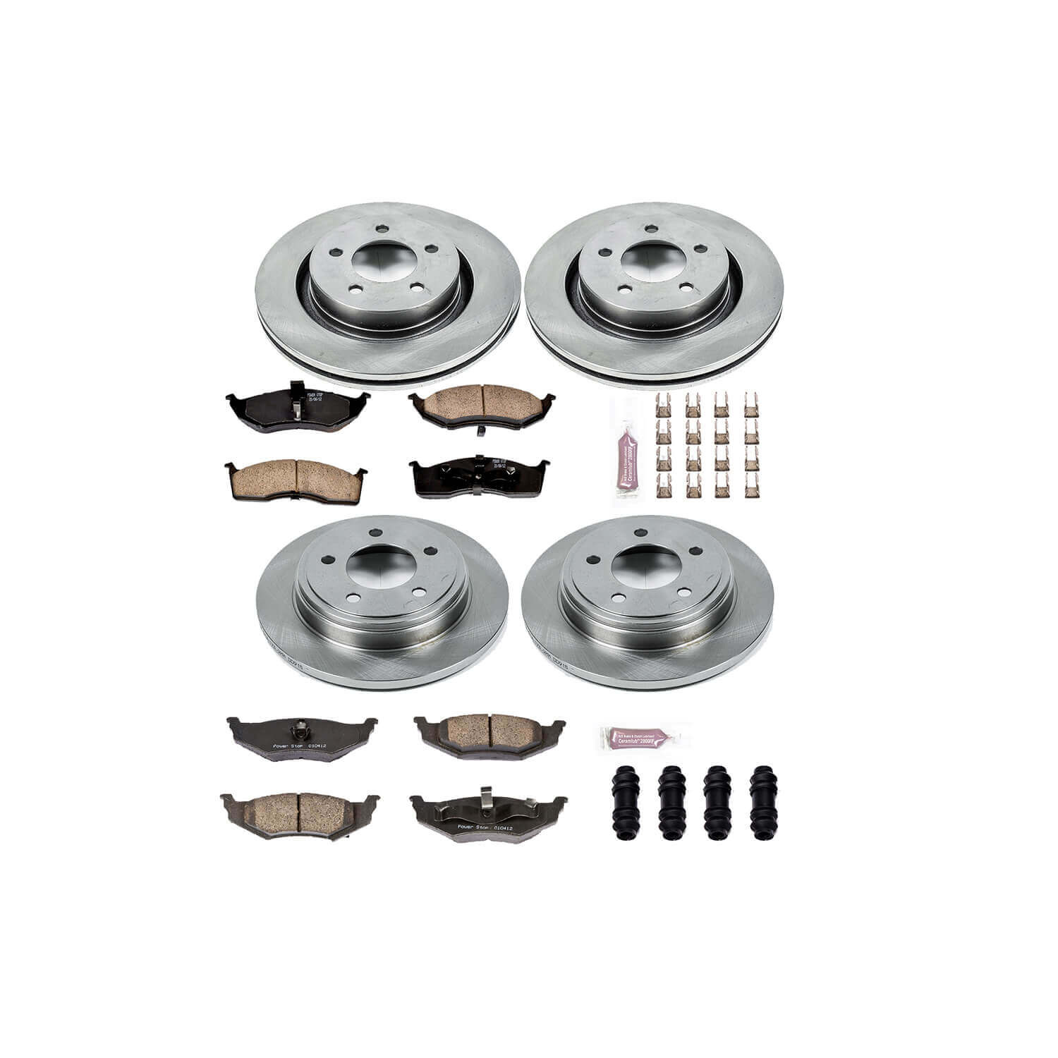 Power Stop KOE6178 Autospecialty - 1-Click Daily Driver Brake Kits (Front And Rear) for 2000-2004 Chrysler Concorde product image
