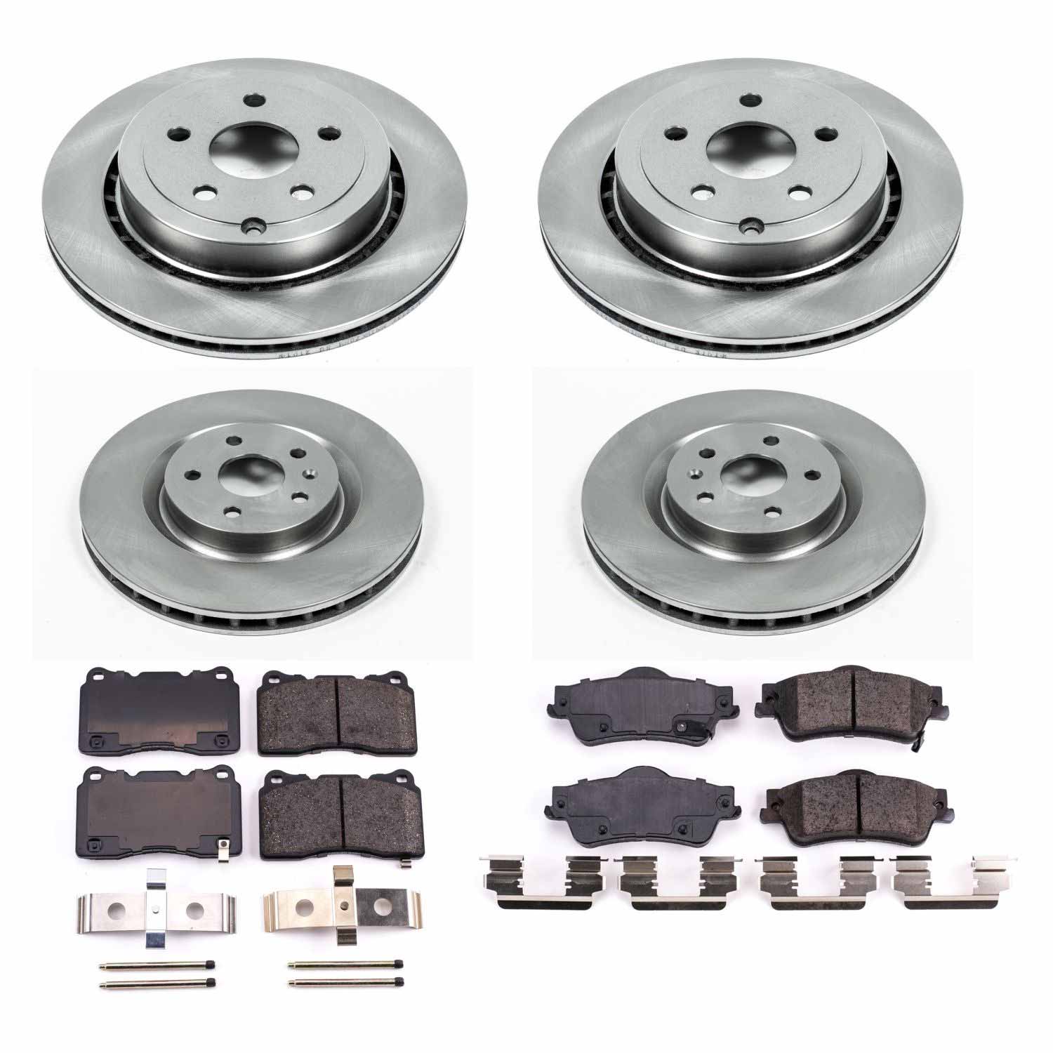 Power Stop KOE6187 Autospecialty - 1-Click Daily Driver Brake Kits (Front And Rear) for 2009 Pontiac G8 product image