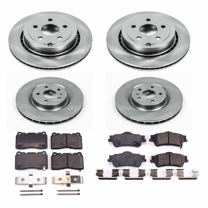 Power Stop KOE6187 Autospecialty - 1-Click Daily Driver Brake Kits (Front And Rear) for 2009 Pontiac G8 product image