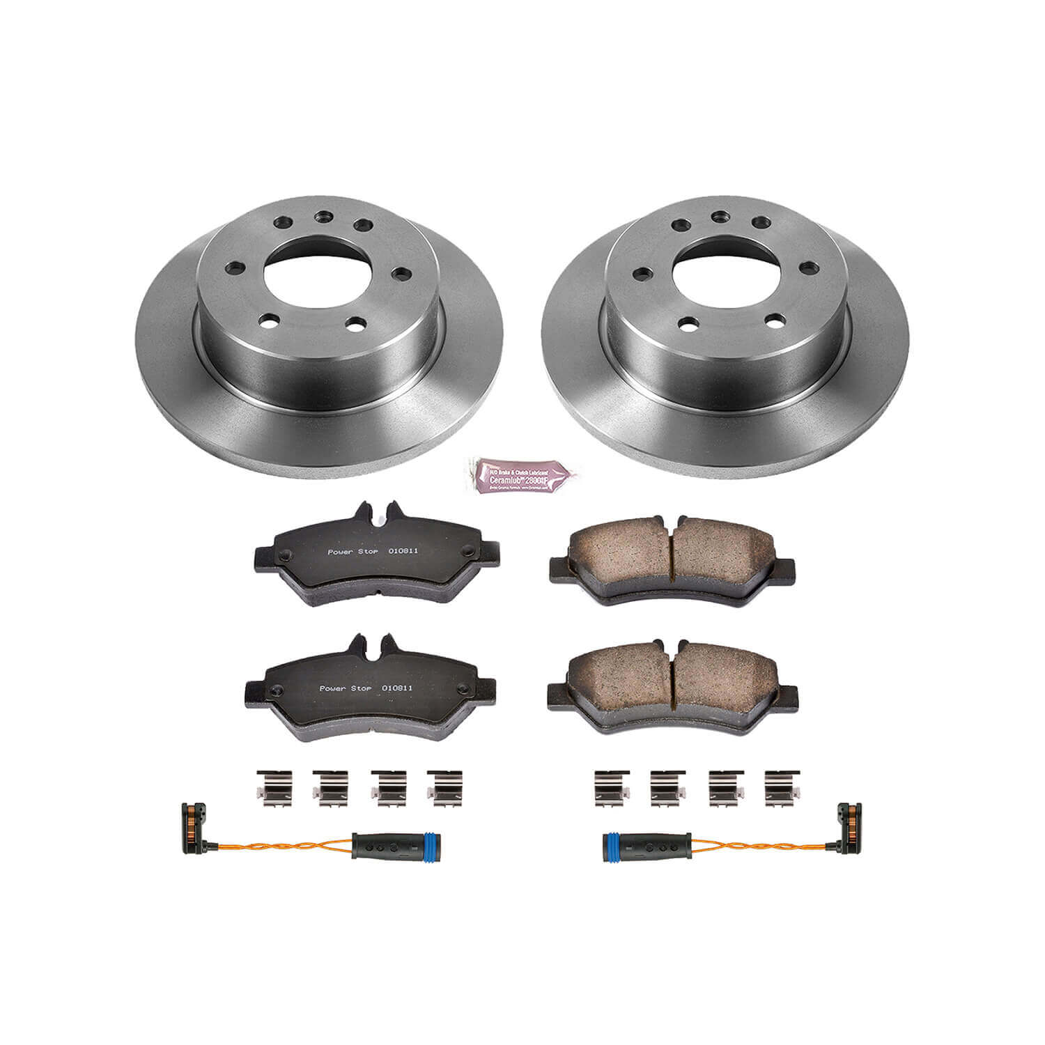 Power Stop KOE6197 Autospecialty 1-Click Daily Driver Plain Rotor Rear Brake Kit for 2009-2018 Dodge Sprinter 2500 product image
