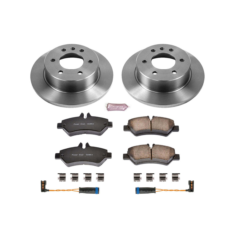 Power Stop KOE6197 Autospecialty 1-Click Daily Driver Plain Rotor Rear Brake Kit for 2009-2018 Dodge Sprinter 2500 product image