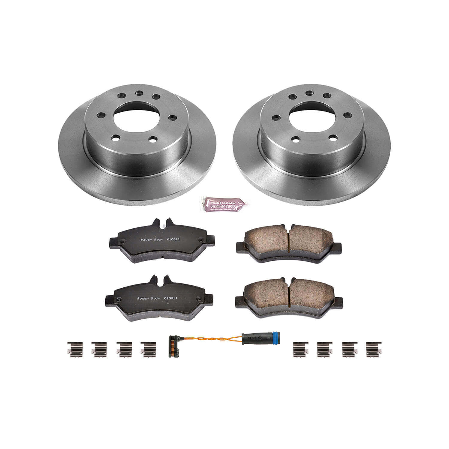 Power Stop KOE6198 Autospecialty 1-Click Daily Driver Plain Rotor Rear Brake Kit for 2007-2009 Dodge Sprinter 2500 product image