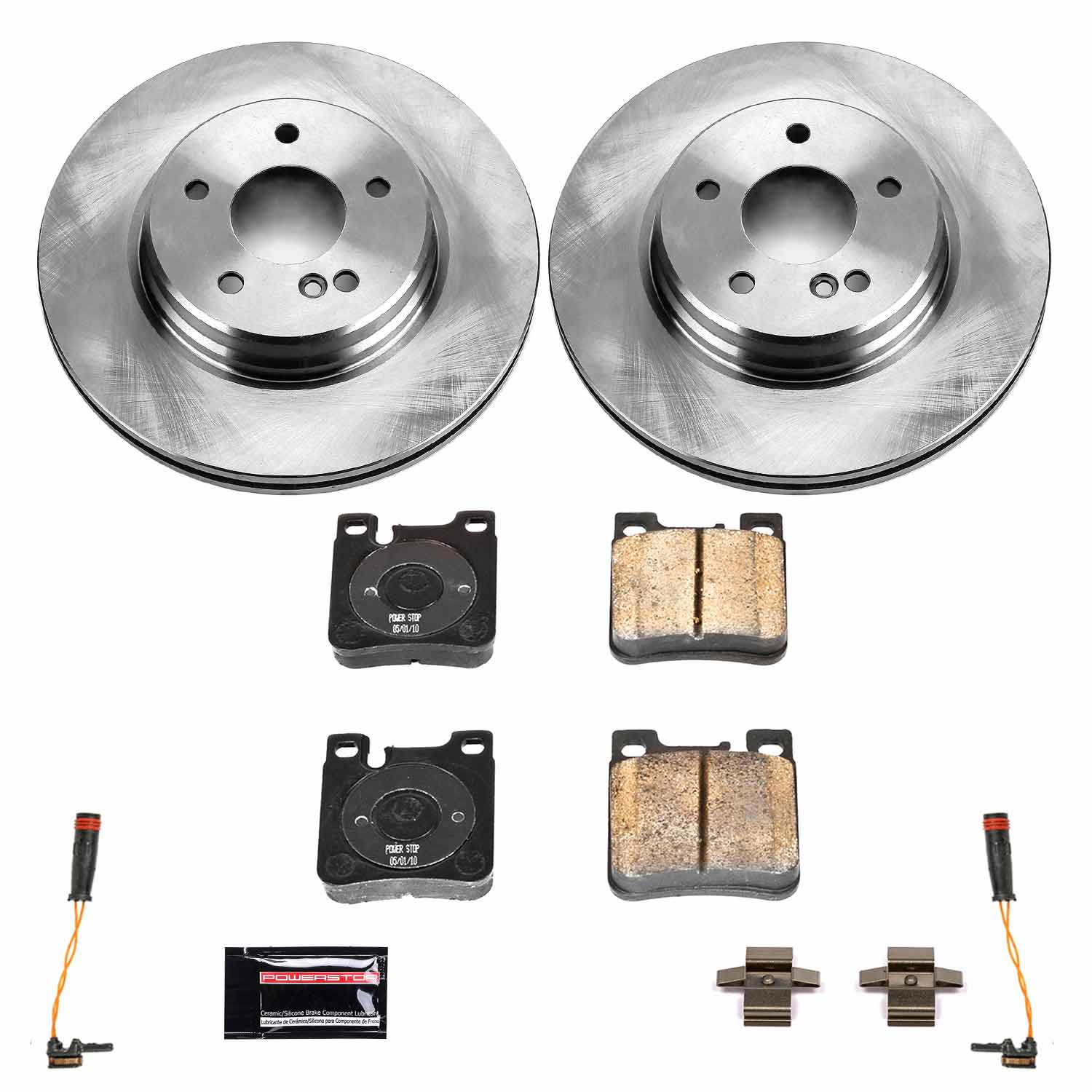 Power Stop KOE6226 Autospecialty 1-Click Daily Driver Rear Brake Kit for 2002-2004 Mercedes-Benz C32 AMG product image