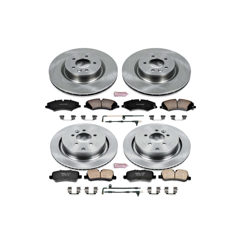 Power Stop KOE6227 Autospecialty - 1-Click Daily Driver Brake Kits (Front And Rear) for 2010-2013 Land Rover Range Rover Sport product image